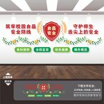 学校园食品安全标语文化墙