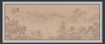 新中式屏风山水画