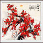 国画梅花