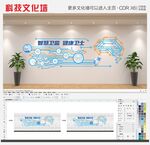  中国卫生监督科技文化墙设计
