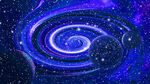 蓝色星空星球