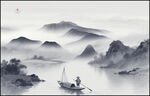 桂林山水风景画