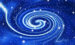 梦幻蓝色星空漩涡
