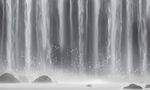 水墨瀑布山水幕墙