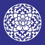 矢量缠枝莲纹莲花圆形纹饰图案