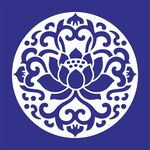 矢量缠枝莲纹莲花圆形传统纹饰