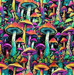梦幻多彩蘑菇群