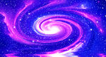 梦幻紫色旋涡星空美景