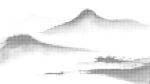 镂空板山水画