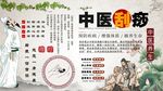 中医刮痧背景墙
