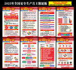 安全生产月挂图