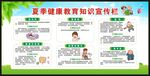 夏季健康教育知识宣传栏