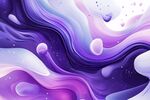 梦幻紫蓝流体艺术背景图