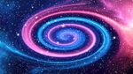 红蓝旋涡星空顶