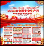 2025安全生产月海报