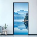 山水风景门贴装饰画