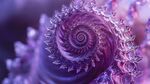 梦幻紫色螺旋分形艺术图案