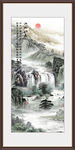 竖幅山水画