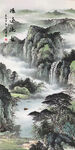 玄关山水国画