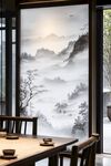 中式山水屏风 雅致茶室景