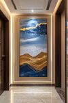 走廊艺术画 展现山水意境