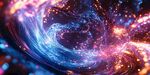 梦幻流光粒子漩涡景象