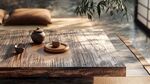 日式茶室中的古朴茶具