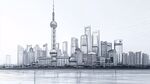 上海外滩天际线建筑景观