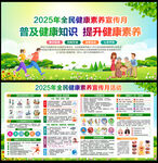全民健康素养宣传月宣传栏
