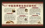 秋季中医养生知识宣传栏