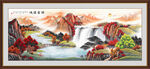 鸿运当头国画 客厅江山如画