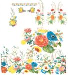 多彩花卉装饰图案设计 扫描版