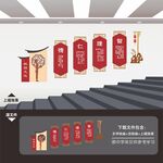 楼梯间楼道学校园文化墙展板