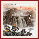 国画瀑布