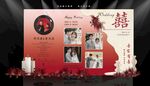婚礼照片墙 留声机
