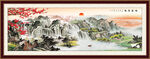 国画泰山日出