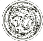 传统圆形龙纹图案设计