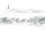 水墨山水背景墙