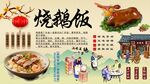 烧鹅饭背景墙