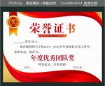 奖状奖证书