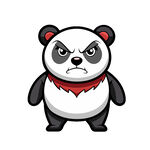 愤怒熊猫卡通形象