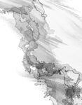 水墨风格抽象山水画作