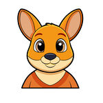 可爱卡通袋鼠头像