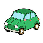 绿色卡通小汽车