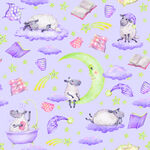梦幻睡眠主题可爱插画图案