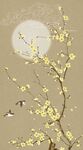 手绘花鸟