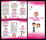 艾滋病乙肝梅毒预防知识三折页