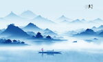 中国风水墨山水画