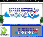 企业四个一流文化墙