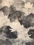 水墨荷花图